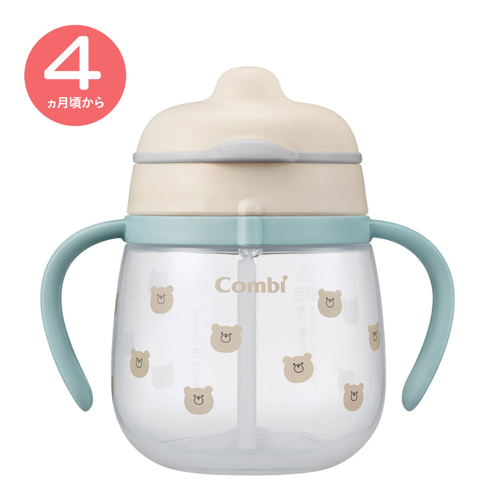 Rakumag First Straw 240 Q Bear (BE) 240mL 1 piece