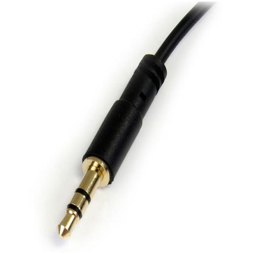 StarTech Audio Cable / 3-pole Stereo Mini / 91cm / One-sided L-shaped / Black MU3MMSRA 1 pack