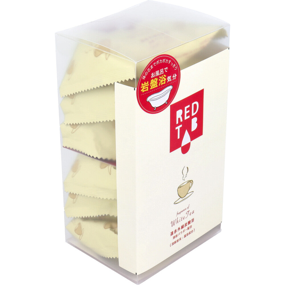 遠赤外線炭酸浴 REDTAB 溶岩パウダー配合 ホワイトティーの香り 50g×6錠入 1 個