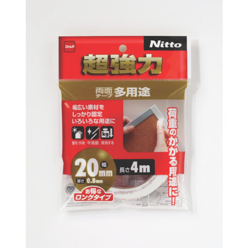 ニトムズ 超強力両面テープ多用途20×4 T4543 1 巻