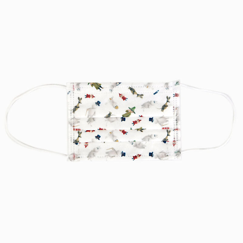 어린이 부직포 마스크 무민 계곡의 나카마들 7장입 1개