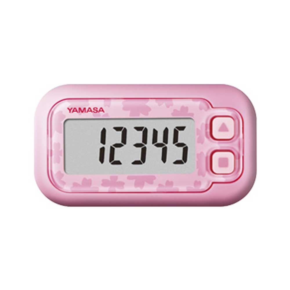 ヤマサ ポケット万歩計 らくらく万歩 EX-200P サクラピンク 1 個