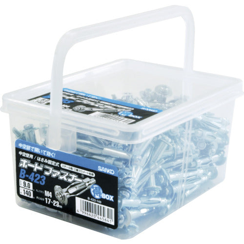 Sanko Techno Bulk Purchase Board Fastener Type B Steel (140 pieces) B-423-140 1 PK