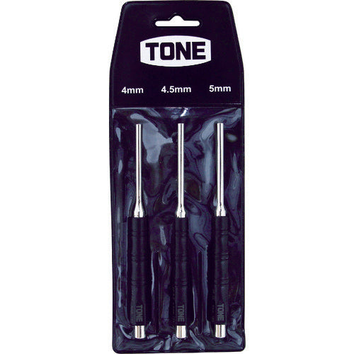 TONE 平行ピンポンチセット 4.0、4.5、5.0mm 3点セット PP300 1 S