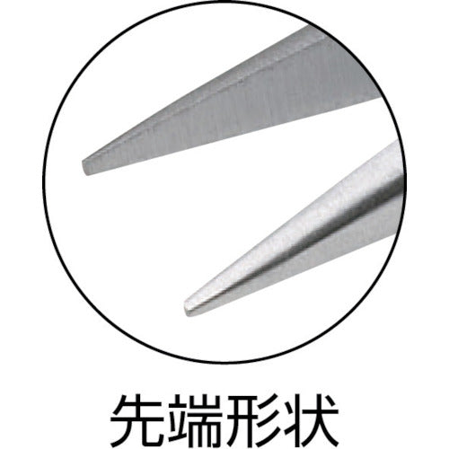 린드 스트롬 노즈 플라이어 정밀 전체 길이 158.5mm A32mm RX7890 1 丁