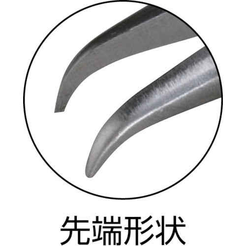 린드 스트롬 노즈 플라이어 정밀 전체 길이 155.5mm A29mm RX7892 1 丁