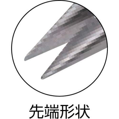 린드 스트롬 노즈 플라이어 정밀 전체 길이 146.5mm A20mm RX7893 1 丁