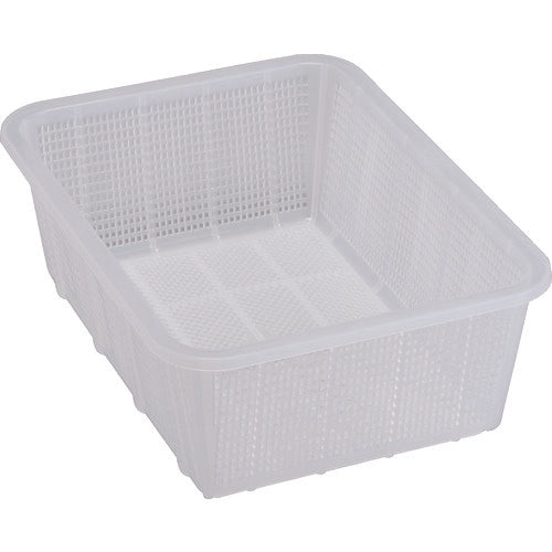 Sekisui Deep Square Basket, Small, Clear, K546C, 1 pc