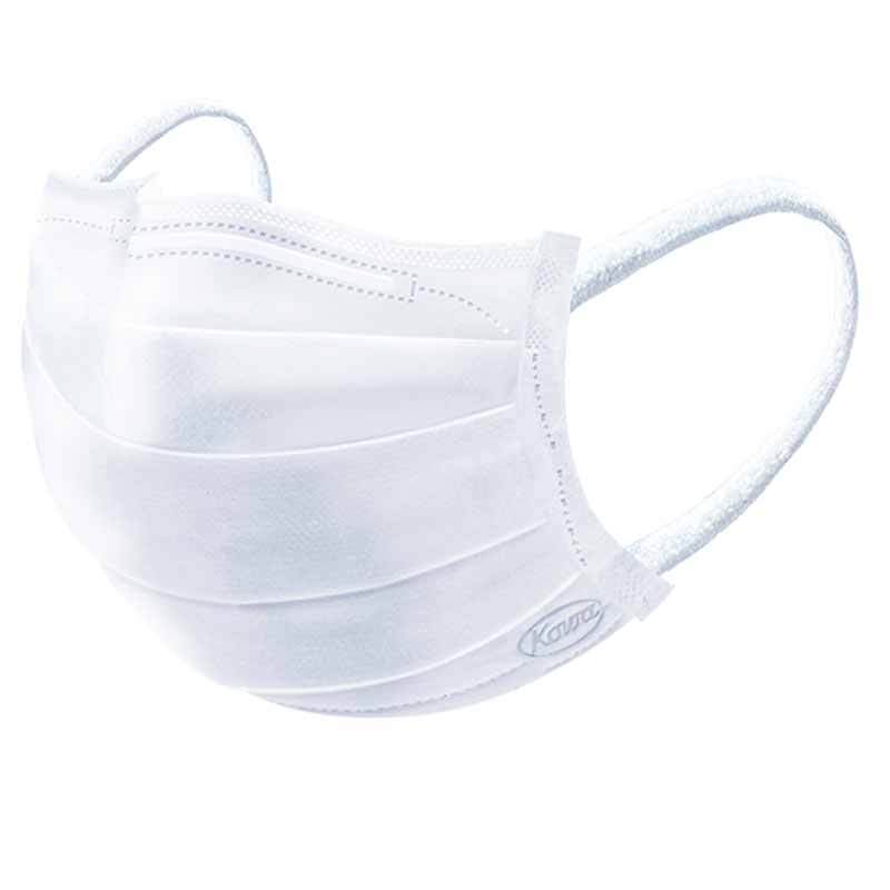 Three-dimensional mask, regular size M, white, 7 pieces, 1 piece