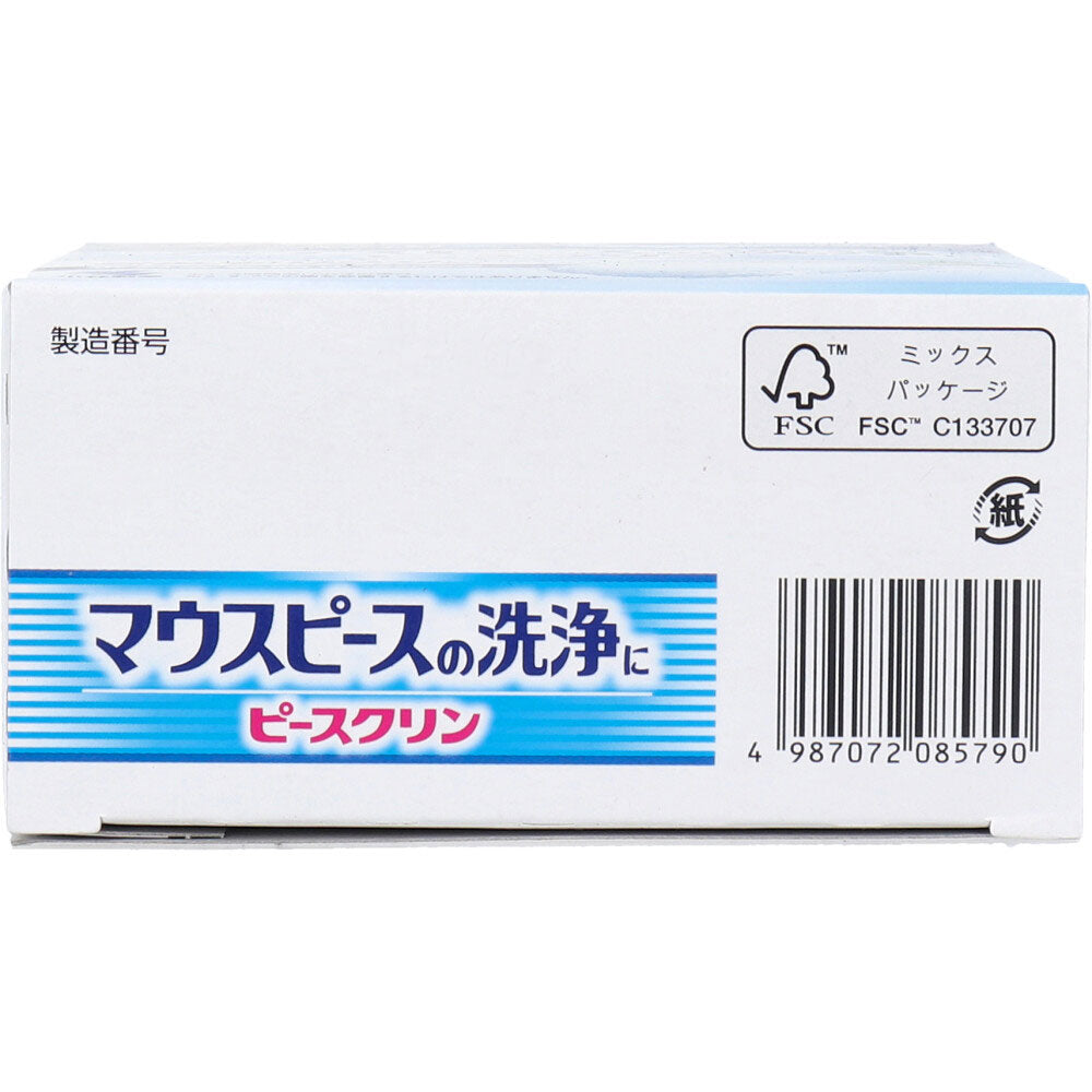 피스클린 마우스피스 세정제 마우스 가드·교정용 리테이너용 민트의 향기 48정 1개