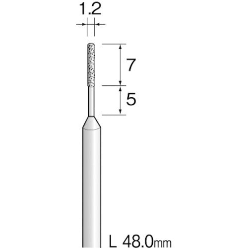 Minimo Electroplated Diamond Bur #270 Φ1.2 AD2412 1 piece