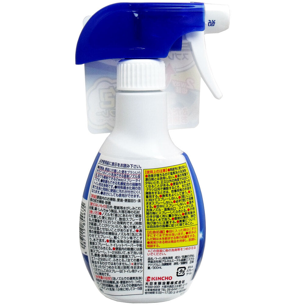 Kincho Toilet Tinkle Direct/Foam 2-Way Spray Body Floral Scent 300mL 1 pc