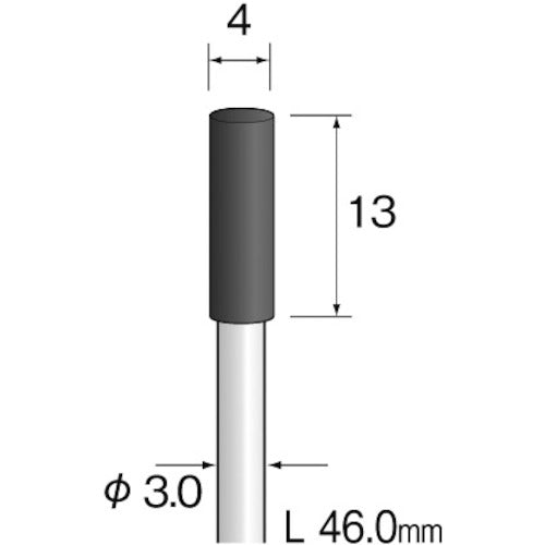 Minimo FRダイヤモンド砥石#220 Φ4 AD4361 1 本