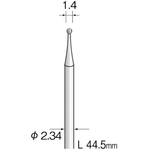 Minimo Steel Cutter Spiral Cut Φ1.4 BS1209 1 PK