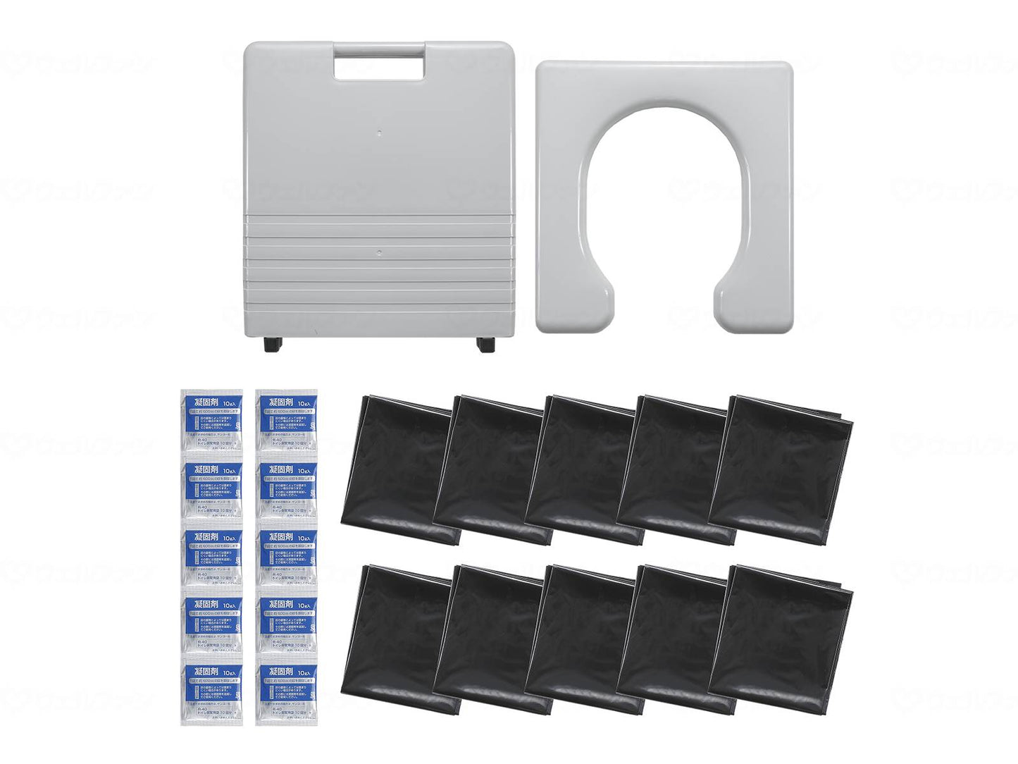 Sanko Simple Portable Toilet, Gray