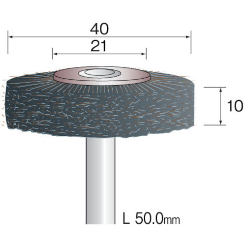 Minimo Metal Brush Wheel Steel Φ40 FC4202 1 PK