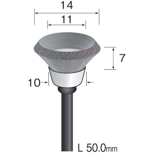 Minimo High Speed Stainless Steel Brush Cup φ14 (3 pieces) FD1121 1 PK