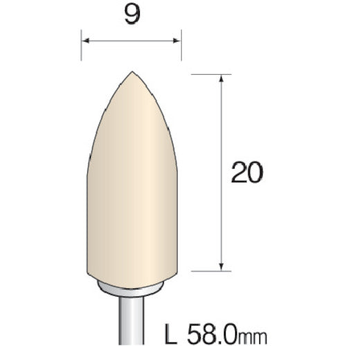 Minimo Felt Buff Soft Φ9 (10 pieces) GA1033 1 PK