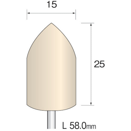 Minimo Felt Buff Hard Φ15 (10 pieces) GA1045 1 PK