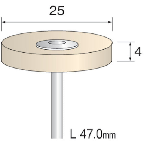 Minimo フェルトバフ ハード Φ25 (10本入) GA1103 1 PK