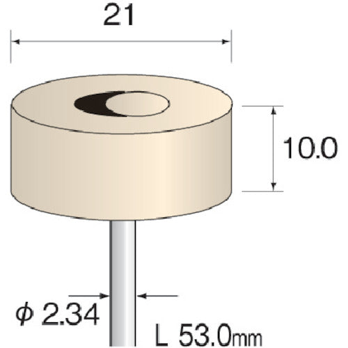 Minimo Felt Buff Hard Φ21 (10 pieces) GA1104 1 PK