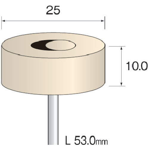 Minimo フェルトバフ ハード Φ25 (10本入) GA1105 1 PK
