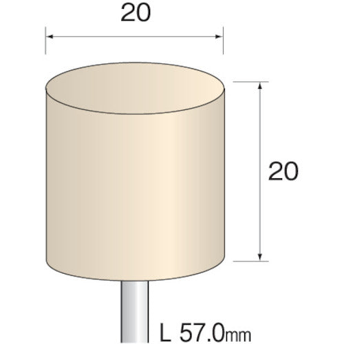 Minimo Felt Buff Hard Φ20 (10 pieces) GA2140 1 PK