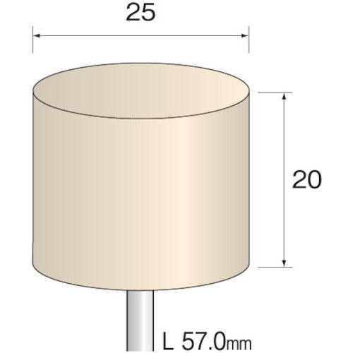 Minimo Felt Buff Hard Φ25 (10 pieces) GA2141 1 PK