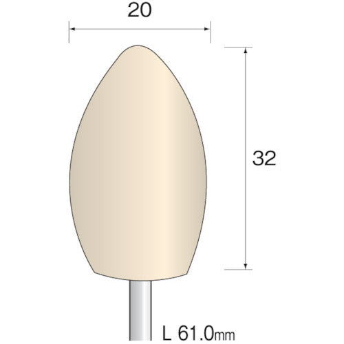 Minimo フェルトバフ ソフト Φ20 (10本入) GA2254 1 PK