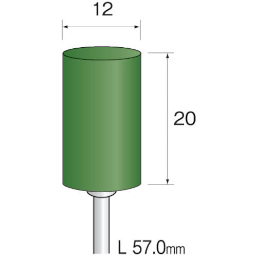 Minimo Green Felt Buff Φ12 (5 pieces) GA4014 1 PK