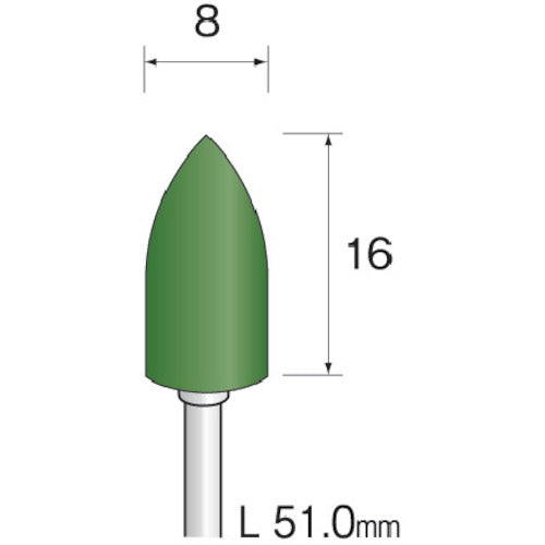 Minimo Green Felt Buff Φ8 (5 pieces) GA4052 1 PK