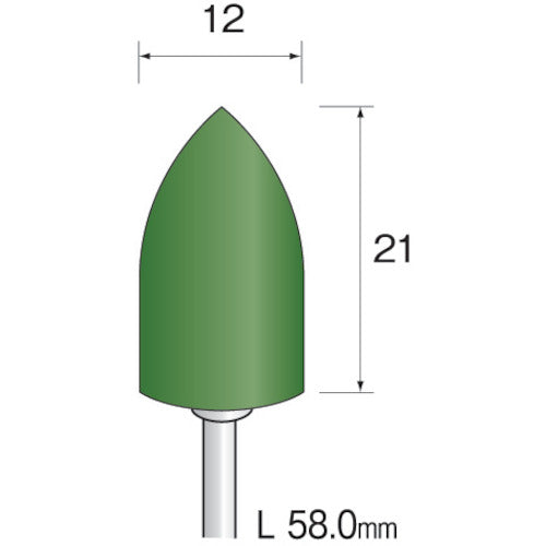 Minimo Green Felt Buff Φ12 (5 pieces) GA4054 1 PK