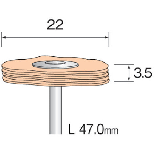 Minimo Layered Buff Cotton Φ22 (10 pieces) GA4302 1 PK