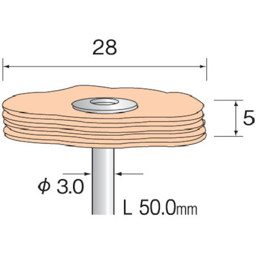 Minimo Layered Buff Cotton Φ28 (10 pieces) GA4311 1 PK