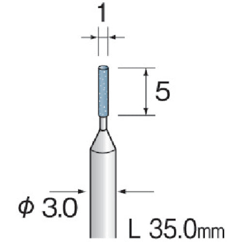 Minimo 精密砥石 SA砥粒#320 φ1 (10本入) JA3011 1 PK