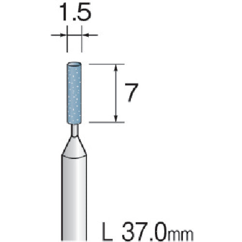 Minimo 精密砥石 SA砥粒#320 φ1.5 (10本入) JA3012 1 PK