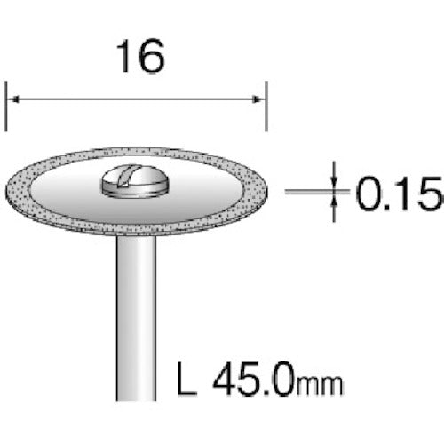Minimo Electroplated Diamond Cutting Disc Φ16 MC1111 1 piece