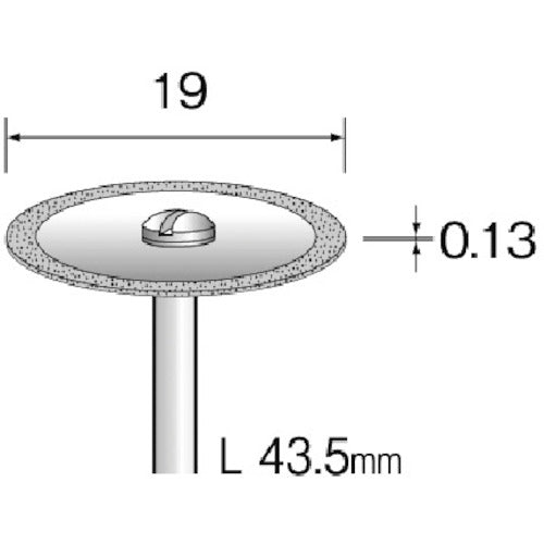 Minimo Electroplated Diamond Cutting Disc Φ19 #400 MC1114 1 piece