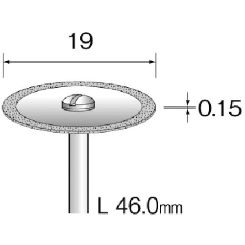 Minimo Electroplated Diamond Cutting Disc Φ19 #400 MC1115 1 piece