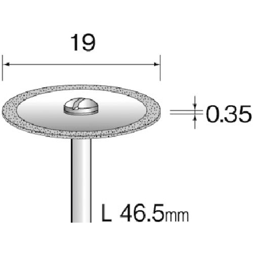 Minimo Electroplated Diamond Cutting Disc Φ19 #200 MC1217 1 piece