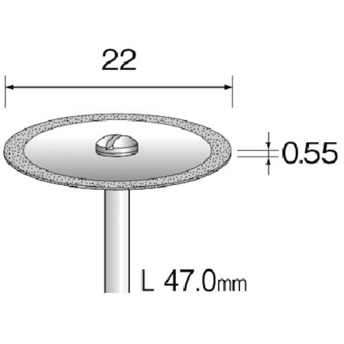 Minimo Electroplated Diamond Cutting Disc Φ22 #200 MC1225 1 piece