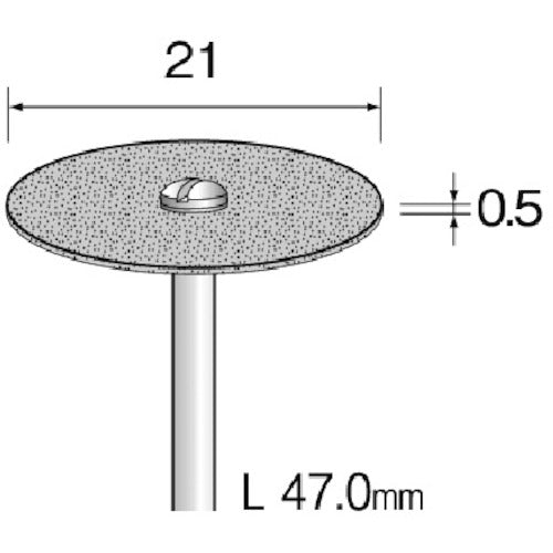 Minimo Metal Bond Diamond Cutting Disc Full Layer Φ21 MC1304 1 Piece
