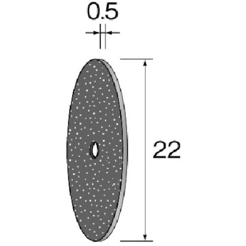 Minimo 커팅 숫돌 WA φ22×0.5 (10개입) MC2004 1 PK