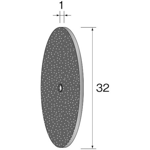 Minimo カッティング砥石 WA φ32×1 (10個入) MC2024 1 PK