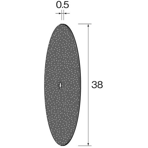 Minimo カッティング砥石 WA φ38×0.5 (10個入) MC2032 1 PK