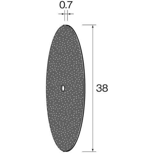 Minimo カッティング砥石 WA φ38×0.7 (10個入) MC2033 1 PK