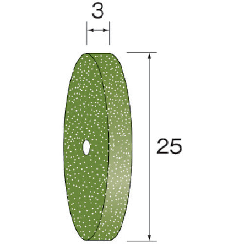 Minimo Polishing Rubber Grindstone Wheel WA Soft #220 φ25X3 (10 pieces) NA2642 1 PK