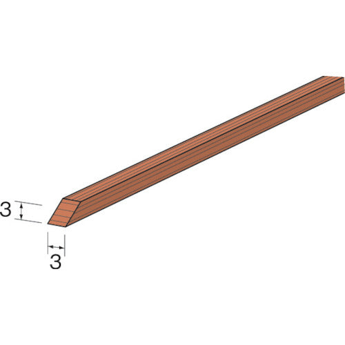 Minimo Polishing Wood Stick Soft Square 3 x 3 mm (5 pieces) RD3751 1 PK