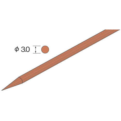 Minimo Polishing Wood Stick Soft Round φ3 (5 pieces) RD3781 1 PK