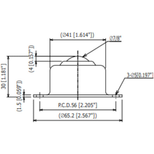 ISB Upward Ball Caster Iguchi Bear IS-19S All Stainless Steel IS-19S 1 pc